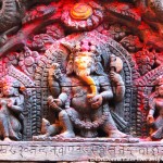 2014.12.15 Bhaktapur 16 Ganesh temple door top detail ResizeBy Donna Yates CC BY-NC-SA